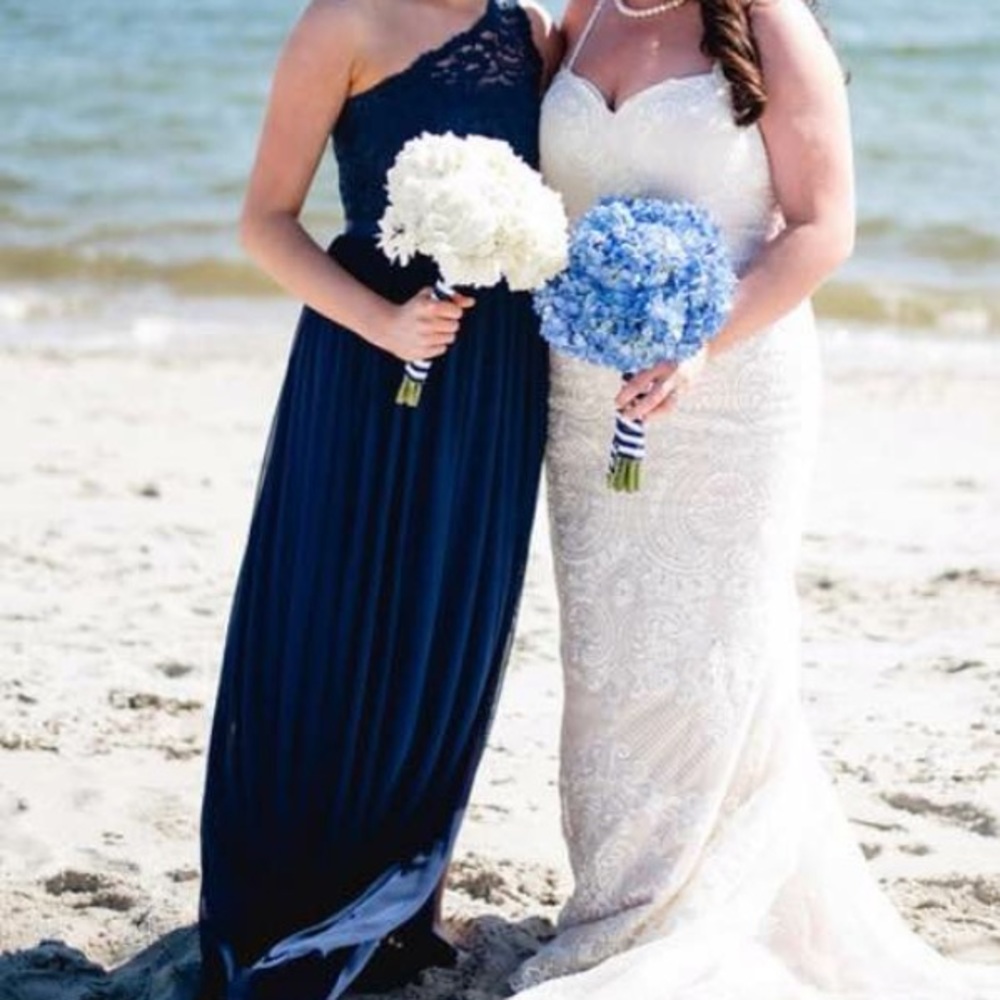 Navy blue bridesmaid dress